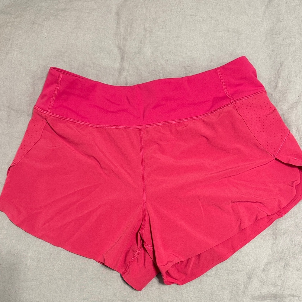 Athleta Hot Pink Athletic Shorts with Wide Waistband